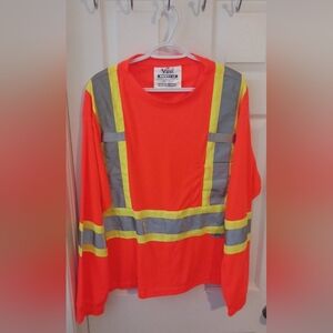 Viking Orange High-Visibility Long Sleeve Shirt
